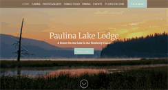 Desktop Screenshot of paulinalakelodge.com