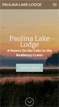 Mobile Screenshot of paulinalakelodge.com